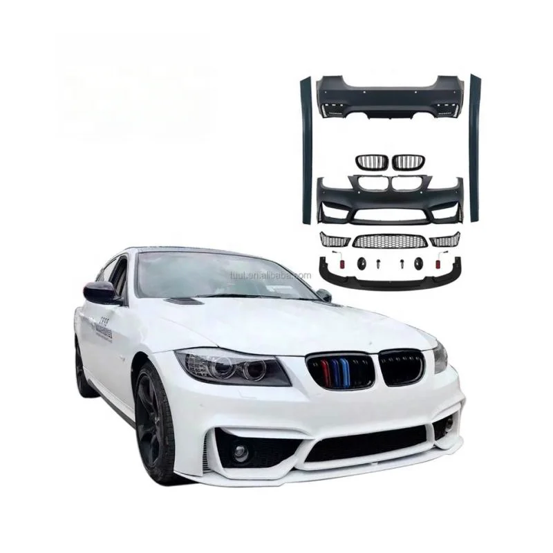 

2022 New Design Body Kit For BMWs 3 Series E90 05-12 Update to M3 Style PP+ABS Material Front+Rear Bumper Side Skirt