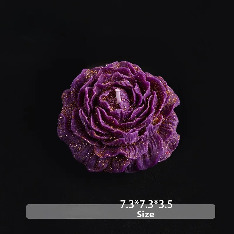 Low Melt Point 42°C Aromatherapy Candle Rose Peony Flower Shape Handmade Scented Wax for Birthday Gift Romantic Home Decor view 6