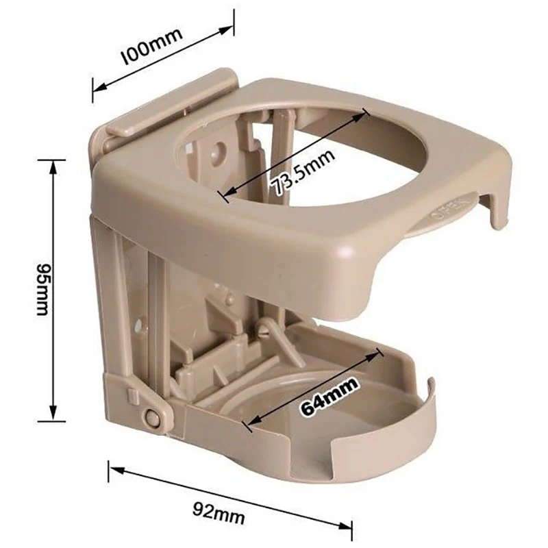 Auto Car Universal Folding Beverage Pad Drink Cup Bottle Stand Holder image 4