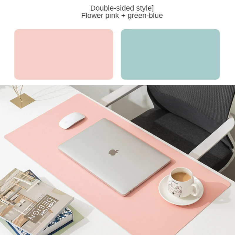 

50x90CM Dual-Sided PVC Leather Desk Pad Large Mouse Pad, Leather Desk Mat, , Waterproof Desk Mat for Desktop