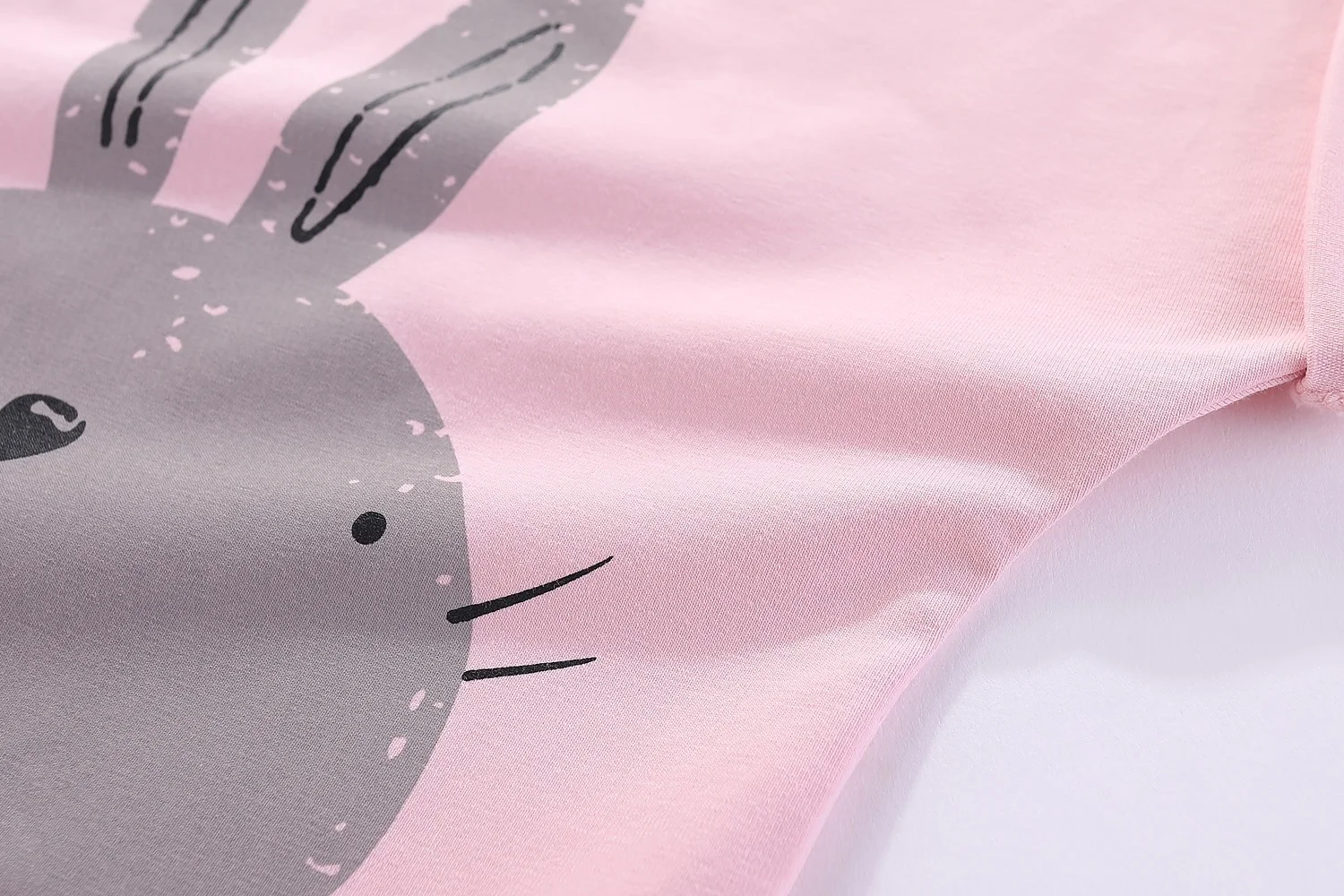 Mudkingdom الفتيات قصيرة الأكمام التي شيرت لفتاة صغيرة أرنب الأرنب الطباعة تيز الصيف تي شيرت الملابس القطنية بلايز عادية