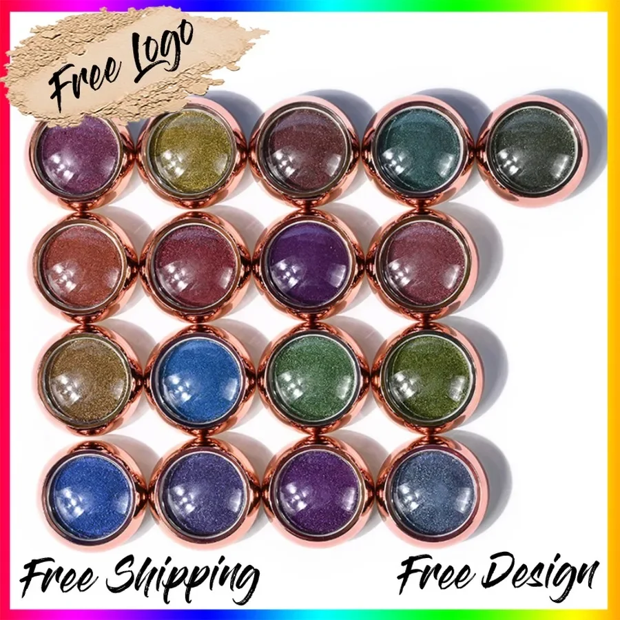 Custom 17colors Pigmented Chameleon Eyeshadow Powder Long Lasting Easy To Wear Glitter Waterproof Eyes Beauty Makeup Bulk