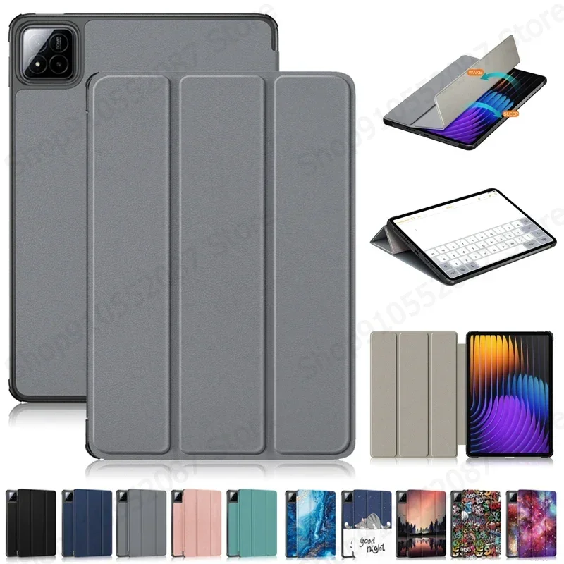 

For Xiaomi Pad 7 Case 11.2 inch Trifold Magnetic Leather Stand Hard Smart Cover For Funda Xiaomi Pad 7 Pro Case Coque 11.2"