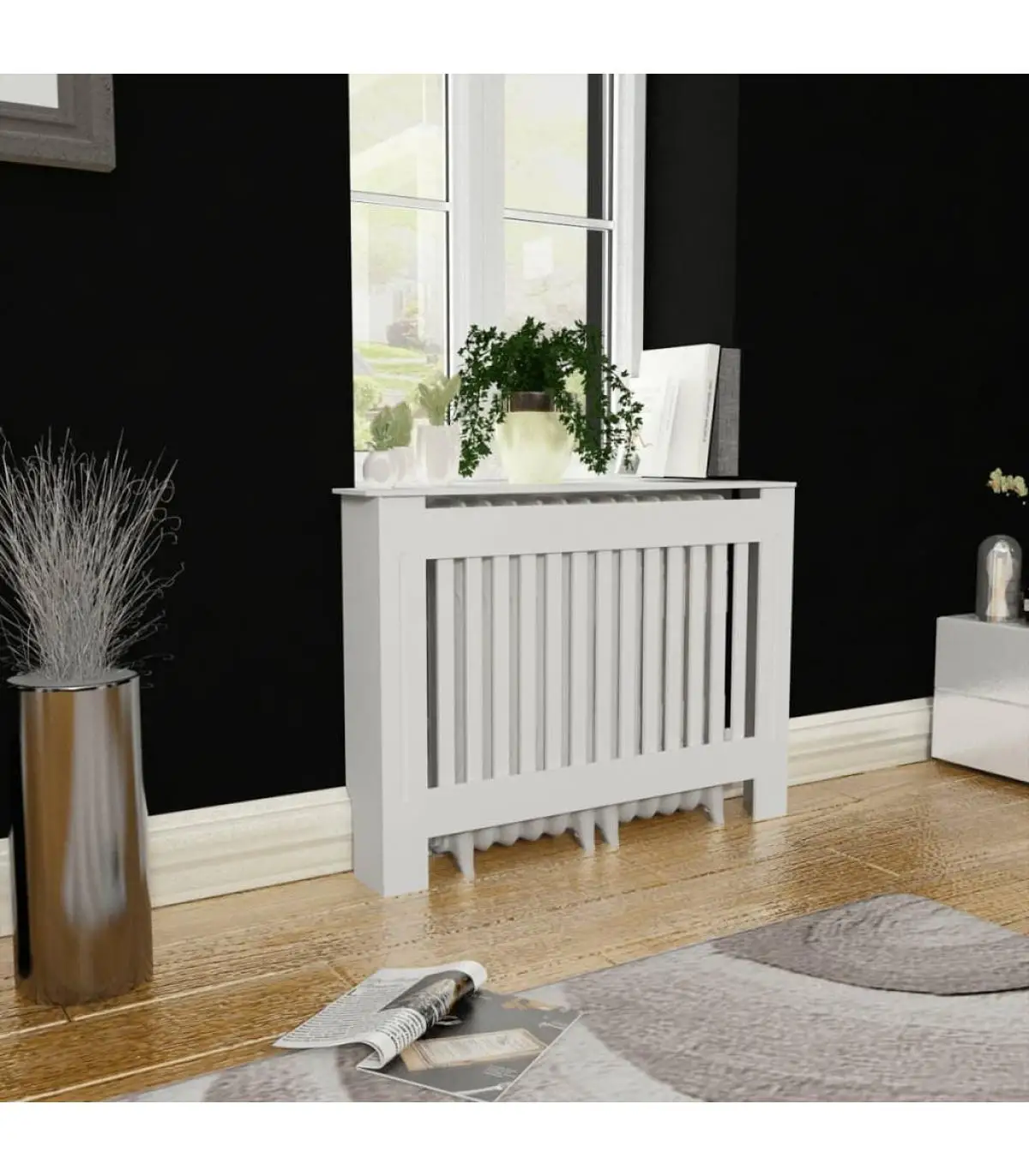 Accessories for heating radiators furniture radiator cover MDF 112 cm