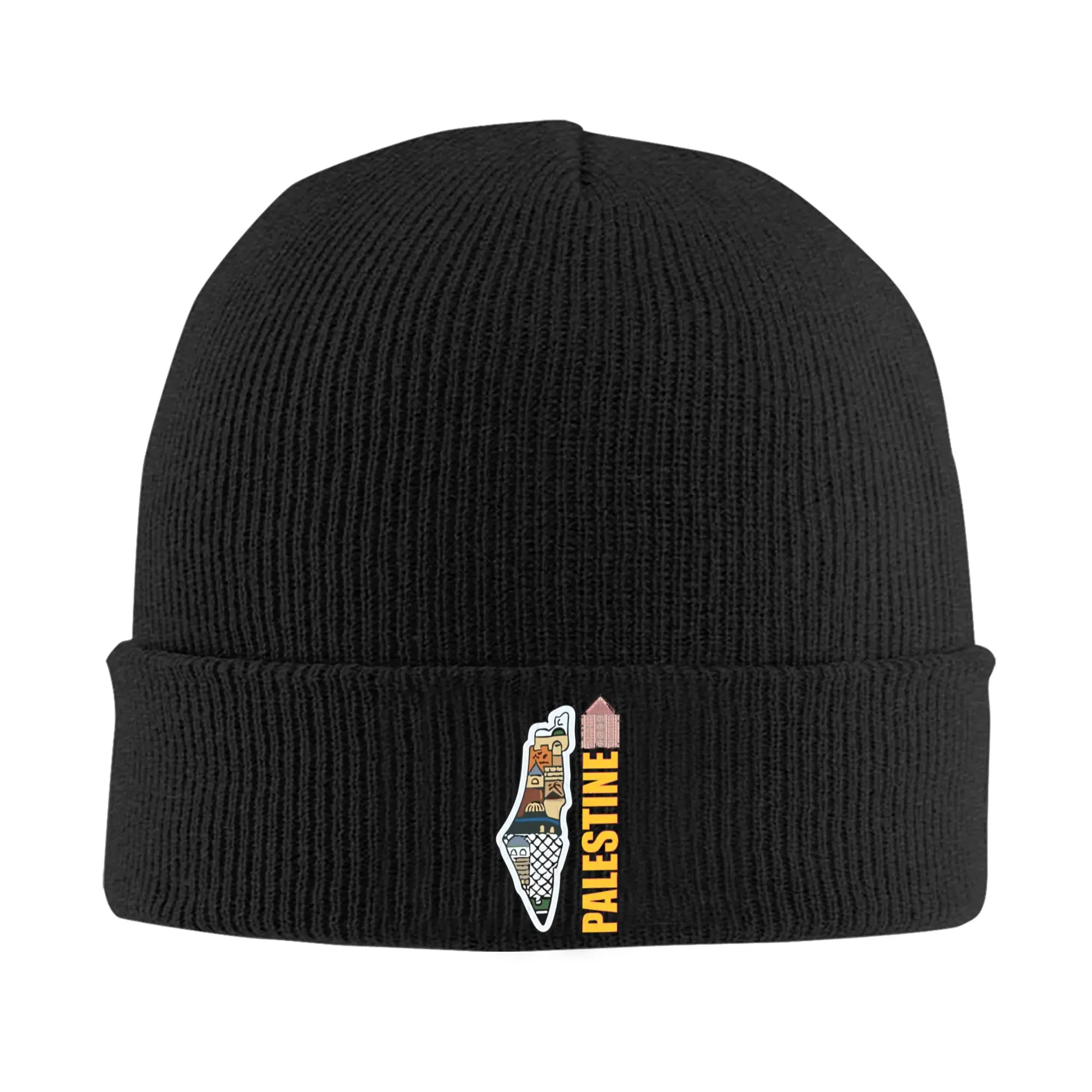 Beanie Hats  Bonnet Hats Female Male Retro Kpop Skullies Beanies Autumn Printed Elastic Caps