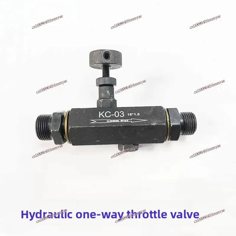KC-03 Hydraulic One-way Throttle Valve, Flow Control Speed Regulator for Two-way Cylinder