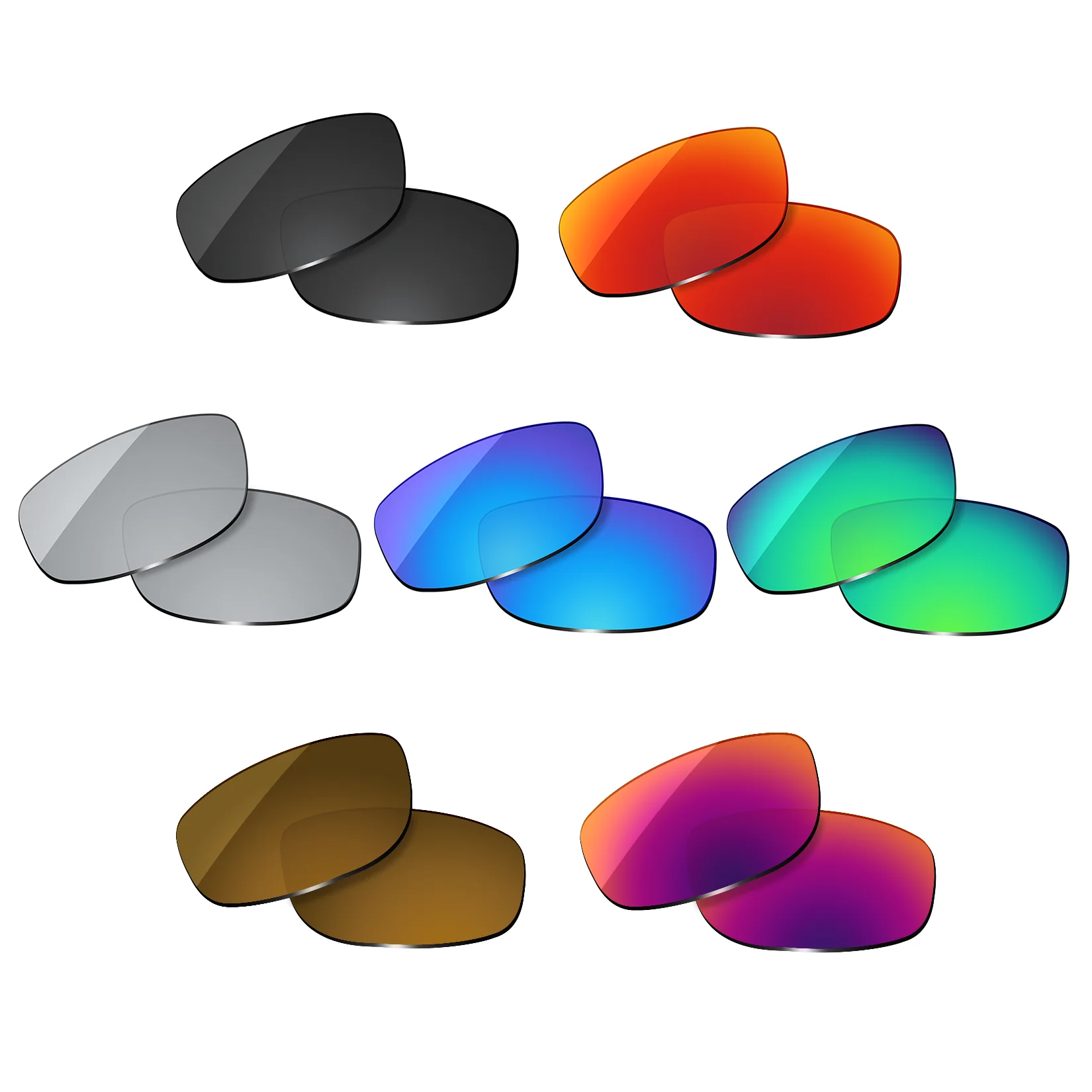 

OOWLIT Polarized Lenses Replacements Compatible with Wiley X Censor Sunglasses