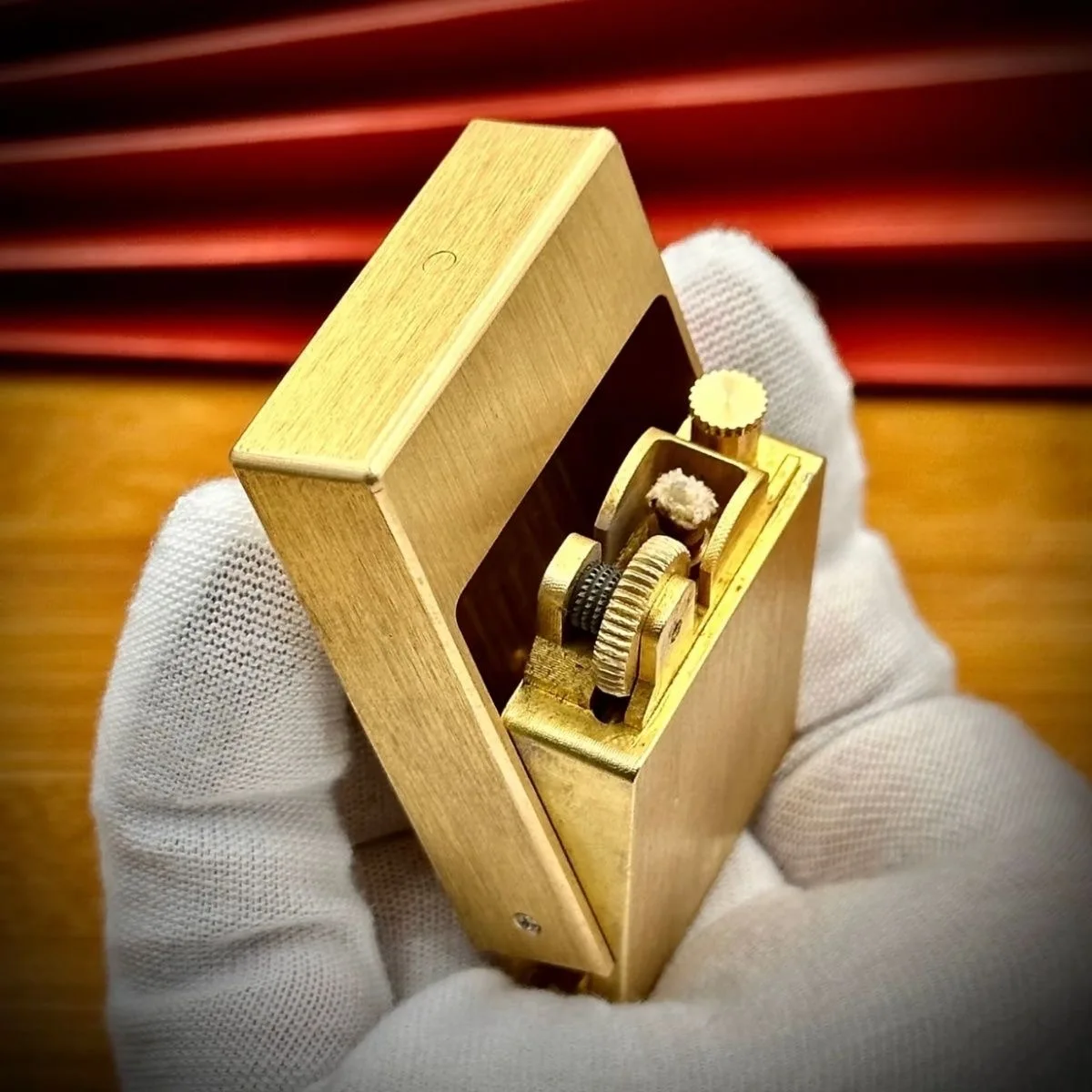 New Handmade Brass Drawer Matchbox Kerosene Lighter Technology Sense of Personality Lighter Collection Gift Ignition Tools