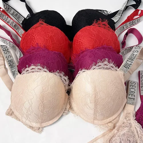 Imagen 2 del producto Conjunto de Lencería Sexy para Mujer 2026, Sujetador y Bragas Cómodos con Push-Up, Moldeadores, Ajustables, Acolchados, con Encaje