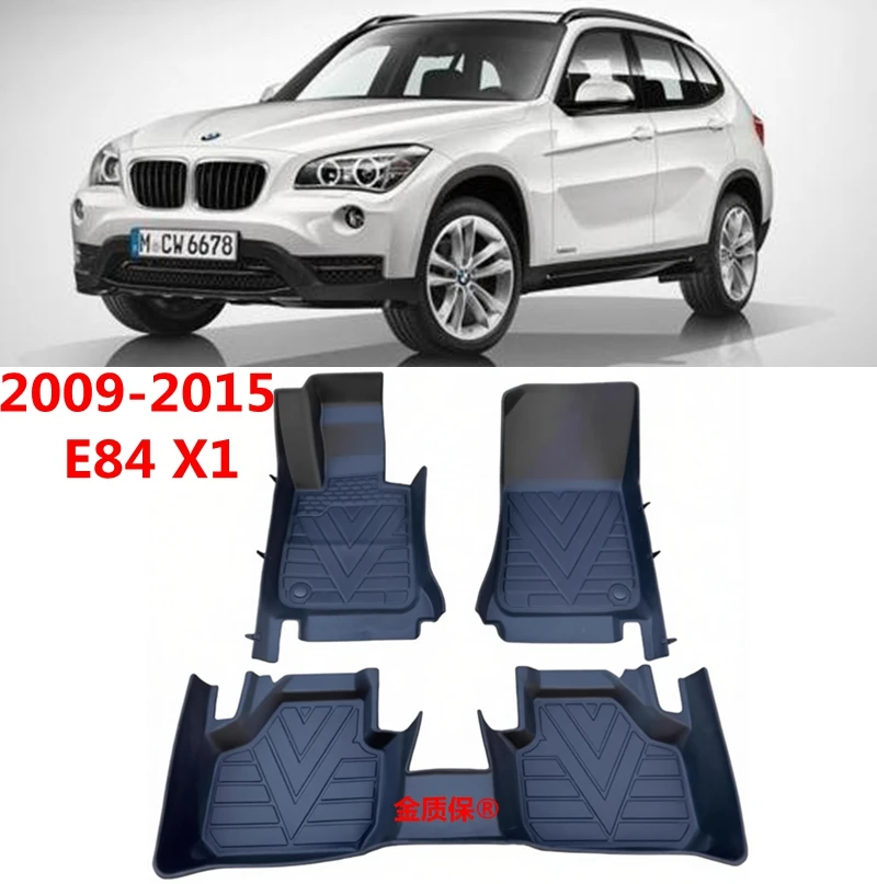 

Коврики для BMW E84 X1 2009-2015 годов выпуска, полный комплект, водонепроницаемые, с возможностью подрезки по размеру, подходят для F48 X1.