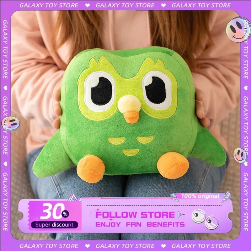 

20 см новая плюшевая кукла Duo с совой, милая кавайная зеленая сова, экшн-фигурка, коллекция украшений, настольный дисплей, подарочная игрушка