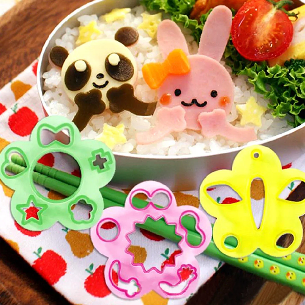 

Cute Sushi Rice Mold Animal Shape Rice Ball Moulds Makers Plastic Sushi Molds Decor Cutter Sandwich DIY Kitchen Tool for Bento