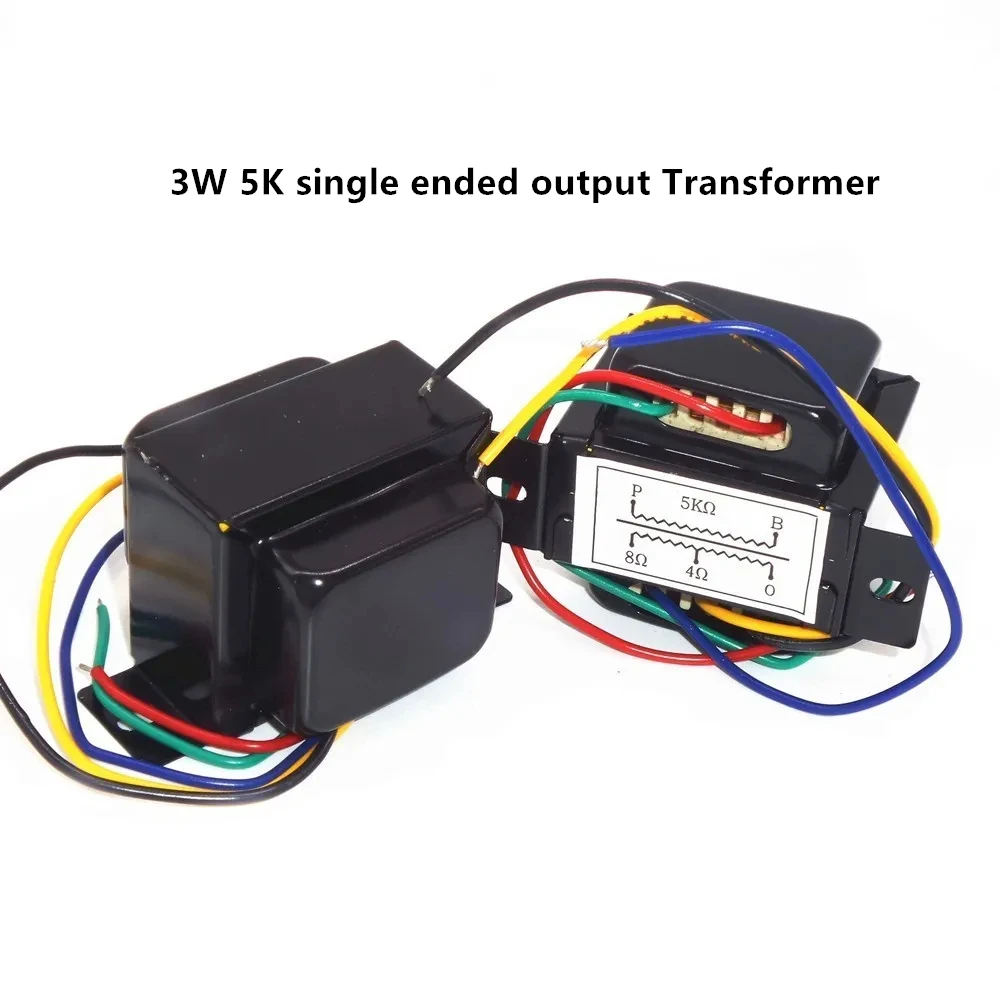 3W 5K Single Ended Output Transformer, Electronic Tube Machine Output Transformer Suitable For 6P1, 6P14, etc, 0-4Ω -8Ω 1 piece