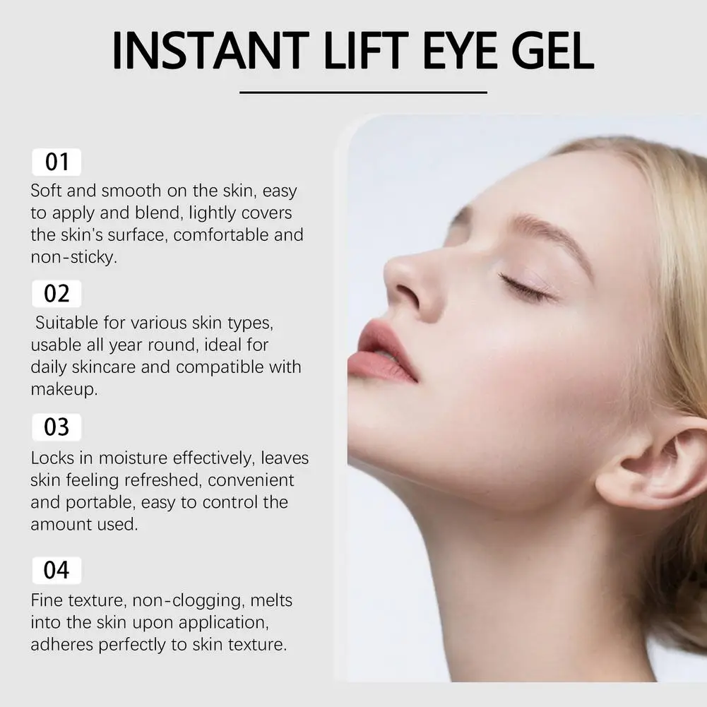 PURE Sofort-Lifting Augengel-Creme Anti-Falten Anti-Augenringe Augenmassagegerät Kollagen Straffend Feine Linien Reduzierend Augenpflege – Detail 14
