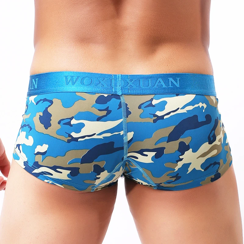 Sexy Mens Underwear Camouflage Boxer Shorts Breathable Male Panties Bulge Pouch Boxers for Male Lingerie cuecas