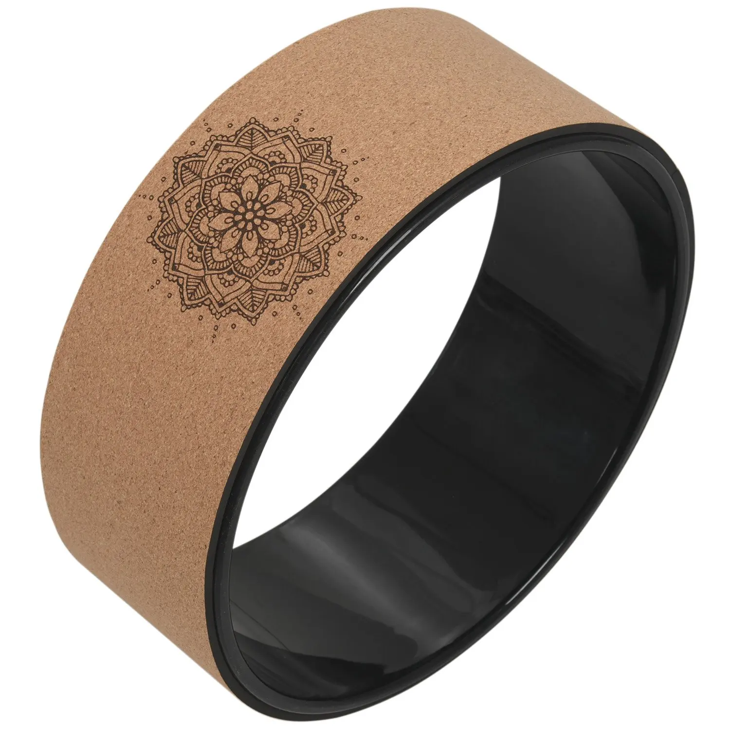 A89E-Wood Yoga Wheel Pilates And Buddha Lotus Professional Tpe Yoga Circle Gym Exercise Back Training Tool Bodybuilding Fitness