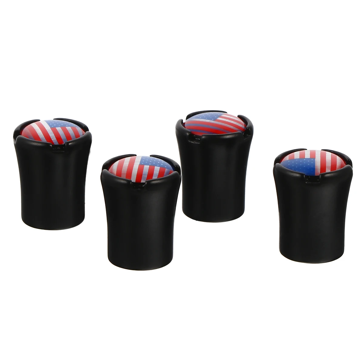 

4pcs Tire Valve Caps Stainless Steel Enhance Car Tire Appearance Air Stem Dust Covers For Vehicle Tires Replacement Home Use