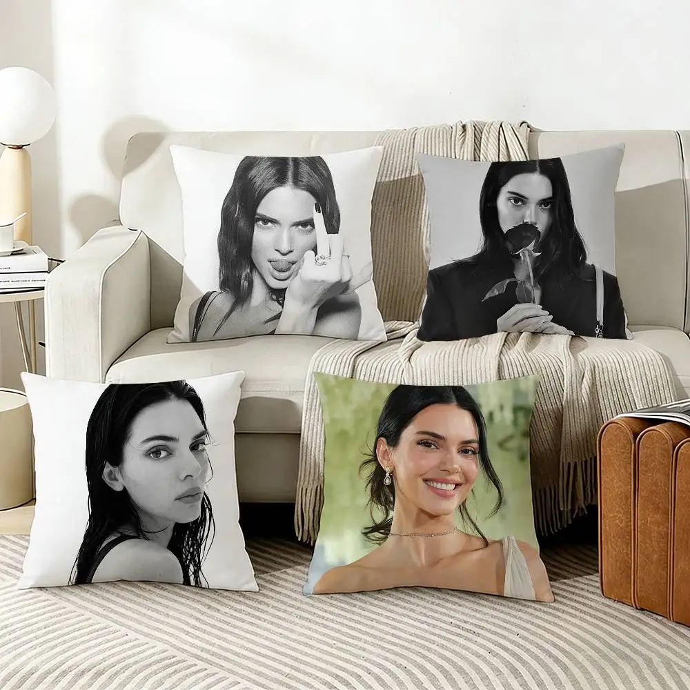 K-Kendall J-Jenner Various Sizes Square Pillow Case For Car Home Bedchamber Decor