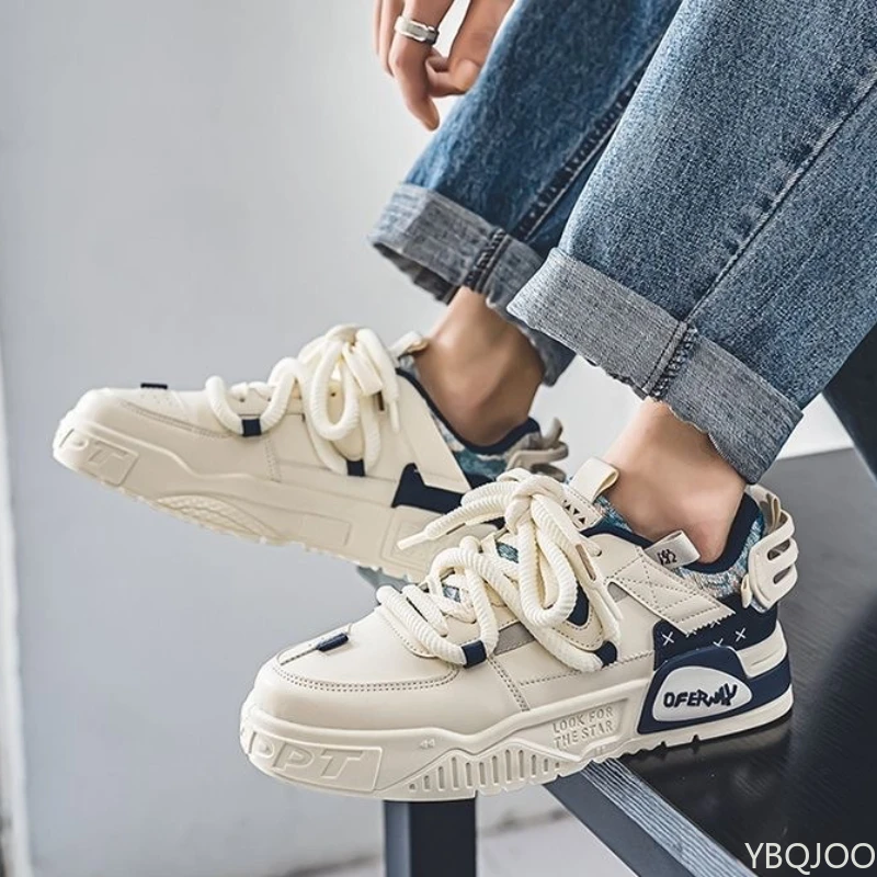 

Осенняя модная новая повседневная и удобная мужская обувь большого размера на толстой подошве, увеличивающая рост, универсальная спортивная мужская обувь на плоской подошве