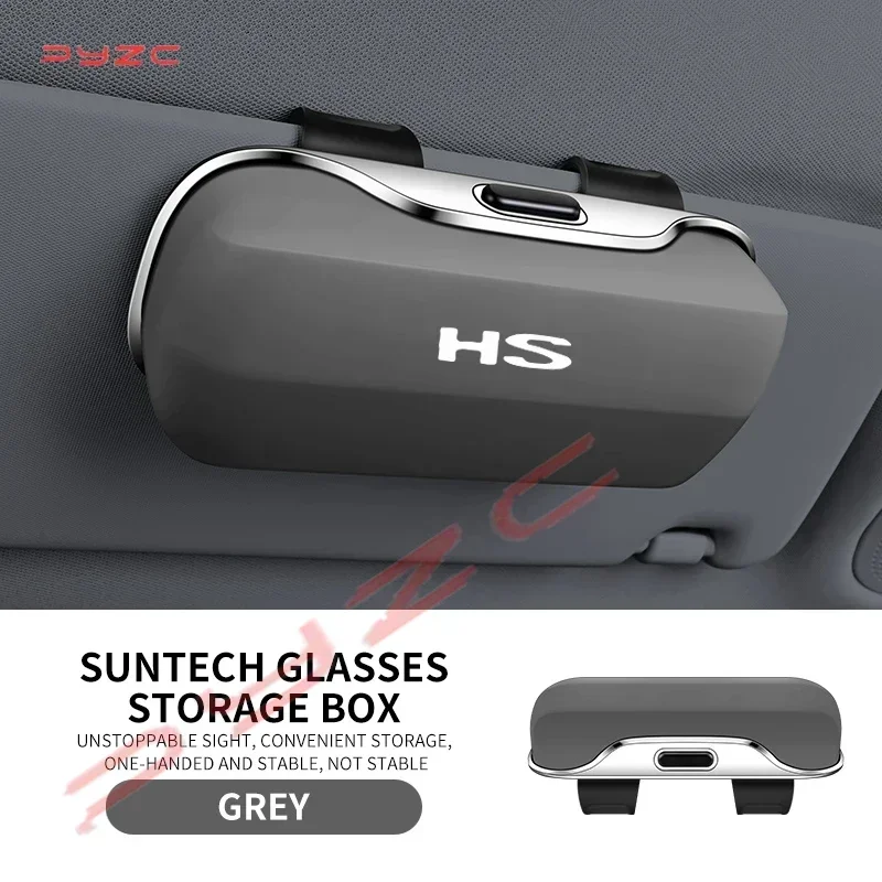 For MG ZS HS Car Visor Suglasses Glasses Holder Clip Organizer Box Protective Storage Case