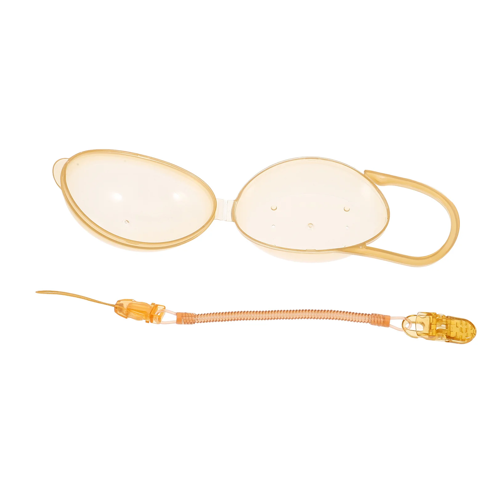 1Set Pacifier Holder Case Baby Pacifier Container Portable Storage Box for Cleanliness and Protection on The Go