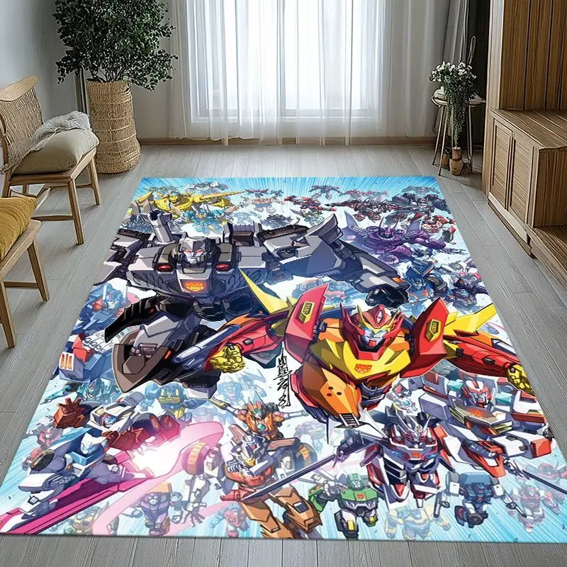 Autobots Transformers Optimus Prime Soft Non-Slip Large Area Rug for Living Room,Bedroom Playroom Carpet Mat for Sofa,Home Decor