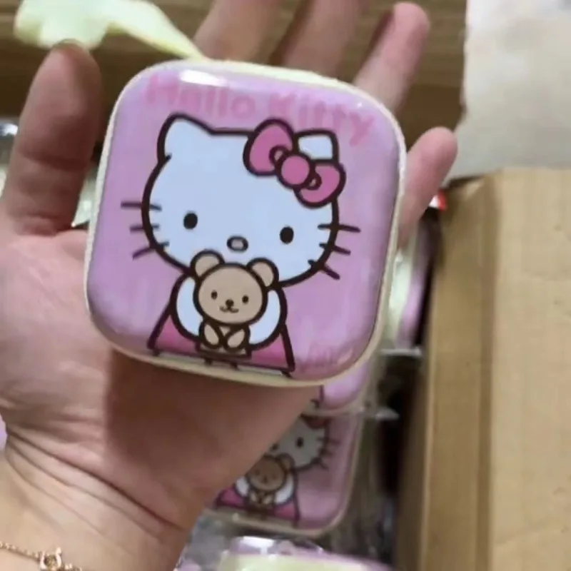 Hello Kitty Girls New Sweet and Cute Creative Cartoon Pattern Small Mini Portable Zipper Headphones Coin Storage Bag Wholesale