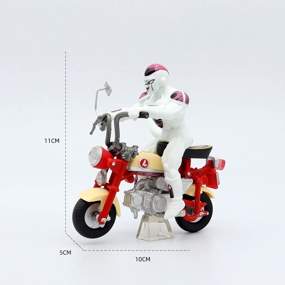 Dragon Ball Anime Goku Figur Son Gohan Goku Action Figur Dbz Vater Und Sohn Motorrad 15 cm PVC Sammlung Modell Spielzeug präsentiert