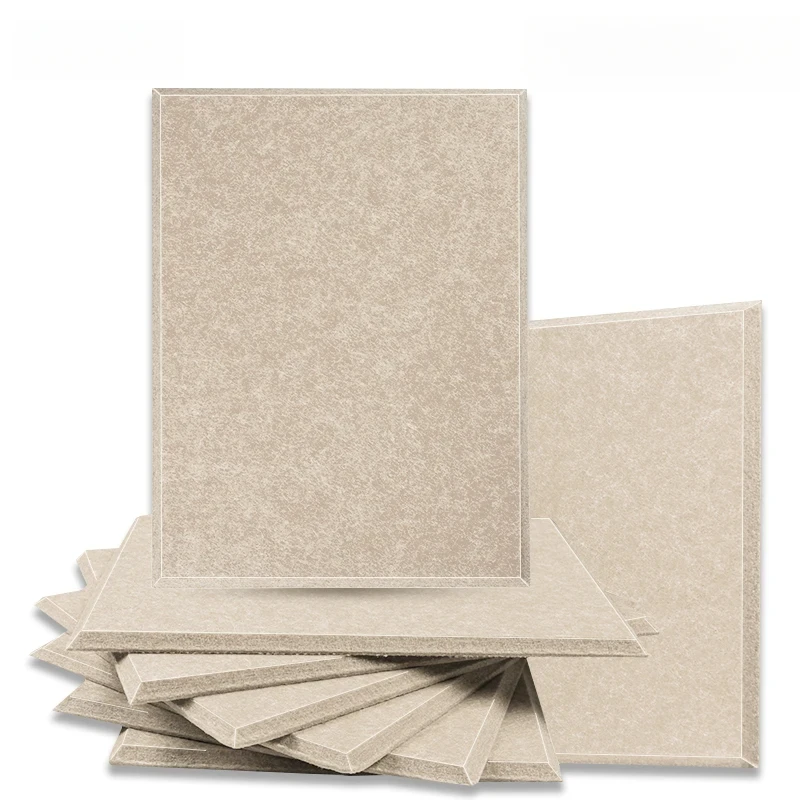 Soundproof Acoustic Panel 6PC Decorative Wallpaper Home Office Studio Insulation Sound Proof Felt Wall Tile Cork Bulletin Board