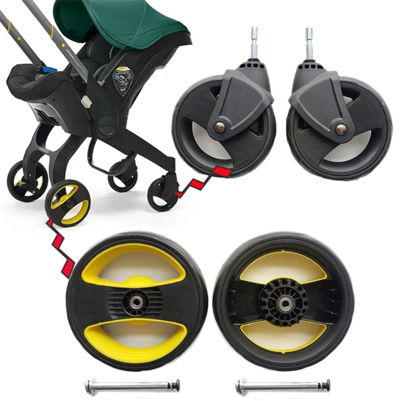 Plastic Baby Cart Front And Back Wheel Cart Accessories for Baby Trolley