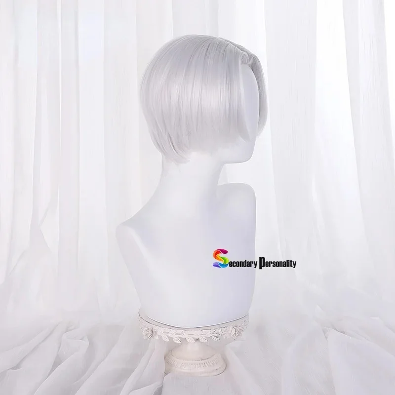 c;4\g,6'h.9/c;4\g,6'h.9/Revengers Tenjiku Kurokawa Cosplay Silver White Short Heat Resistant Hair + Wig Cap Izana 6'6'h\3,g'8/b'