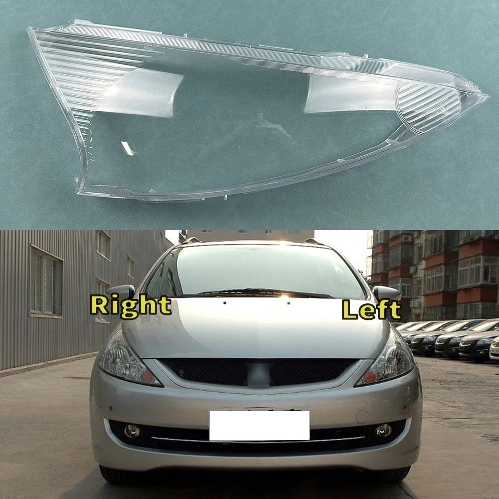 

For 2009-2015 Mitsubishi Grandis Headlight Cover Transparent Mask Headlamp Lamp Shell Lens Replace Original Lampshade Plexiglass