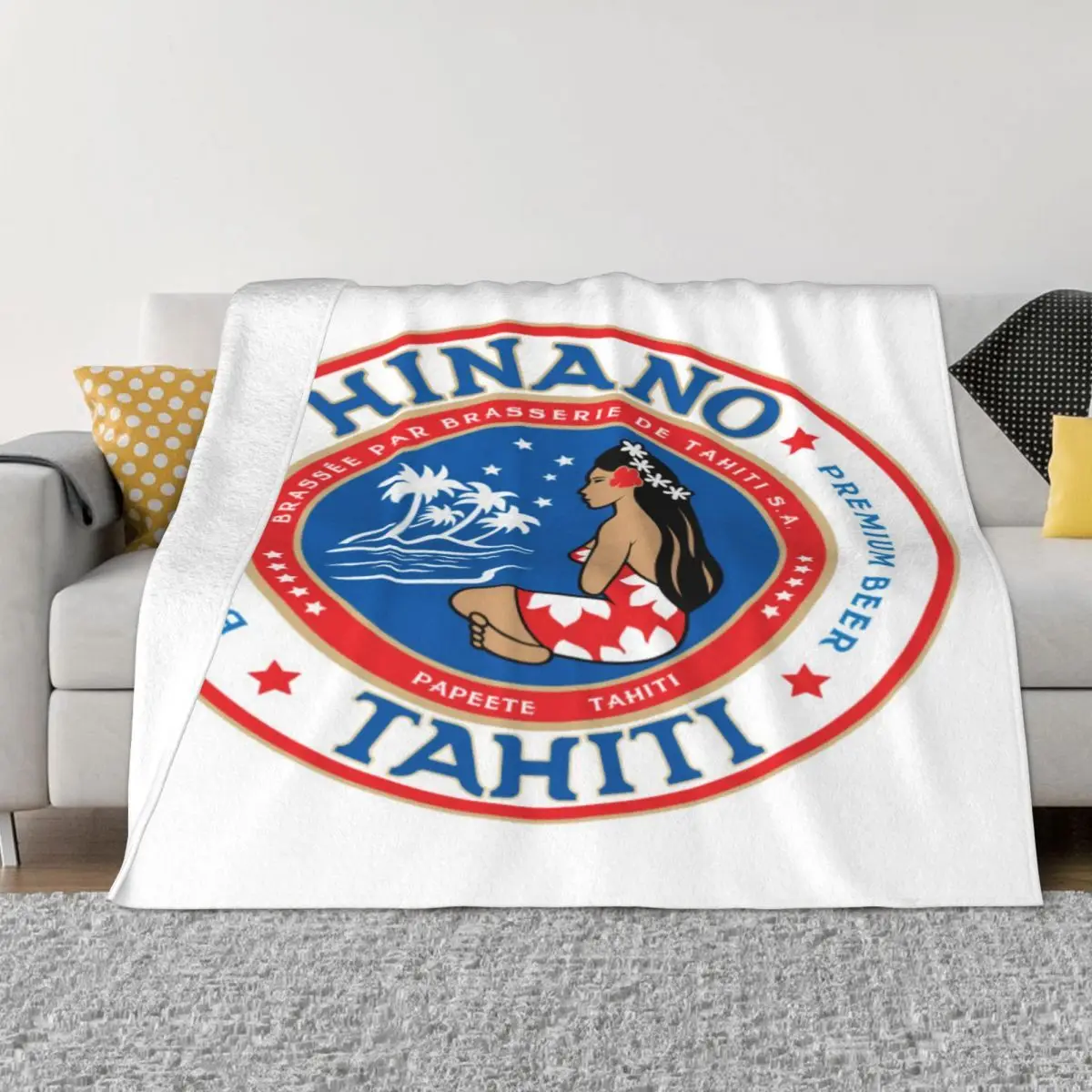 Hinano Tahiti 1024 Quilt Couple Blankets Custom Blanket Personalized Throw Blanket