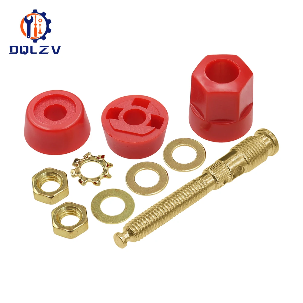 Gold Plated Copper Large Current Amplifier Audio Terminal 4mm Banana Socket Brass Binding Post Adapter Connector