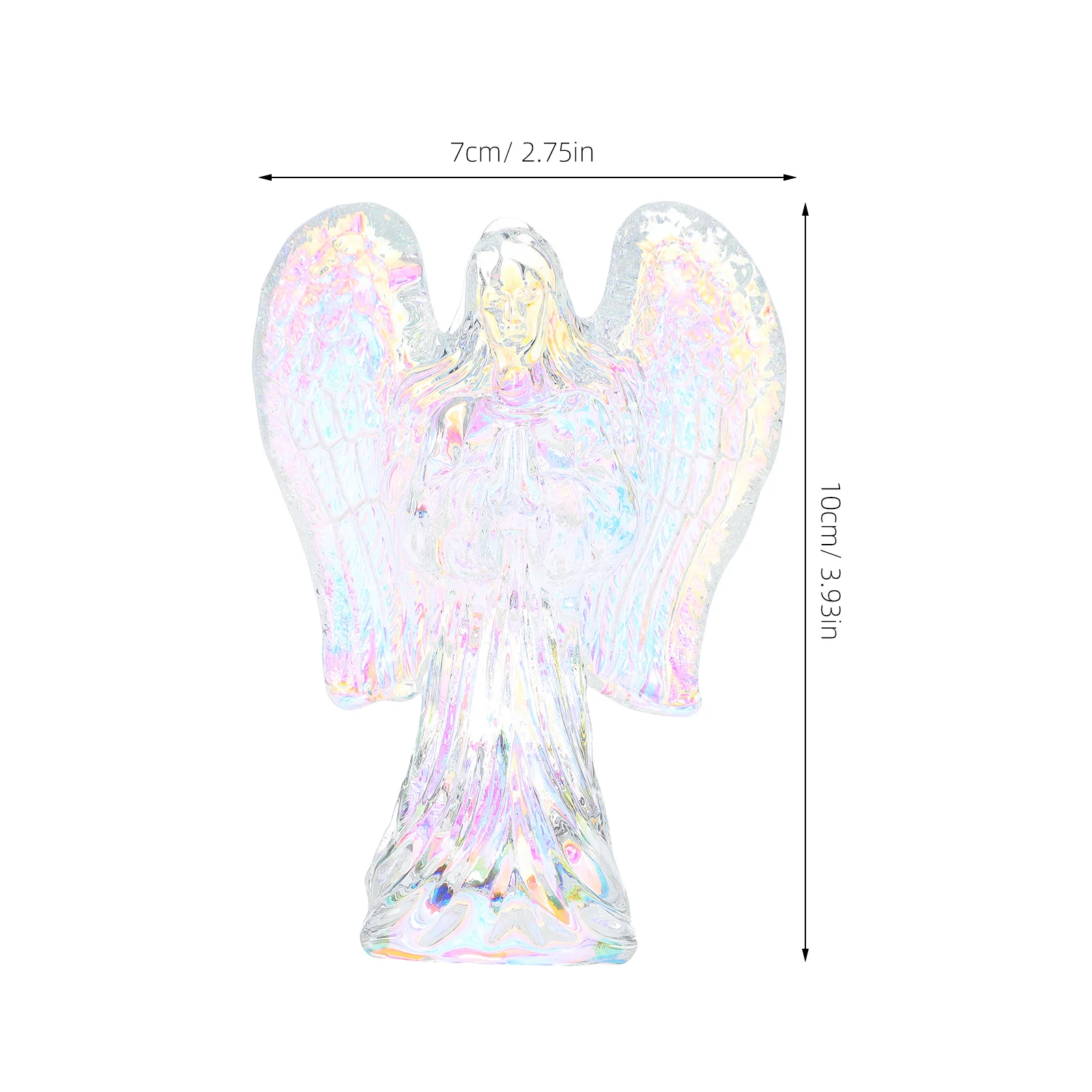تمثال ملاك كريستالي رائع للديكور الداخلي على سطح الطاولة، نحت يسوع المقدس، ديكور شفاء الملاك، فكرة هدية تذكارية #5