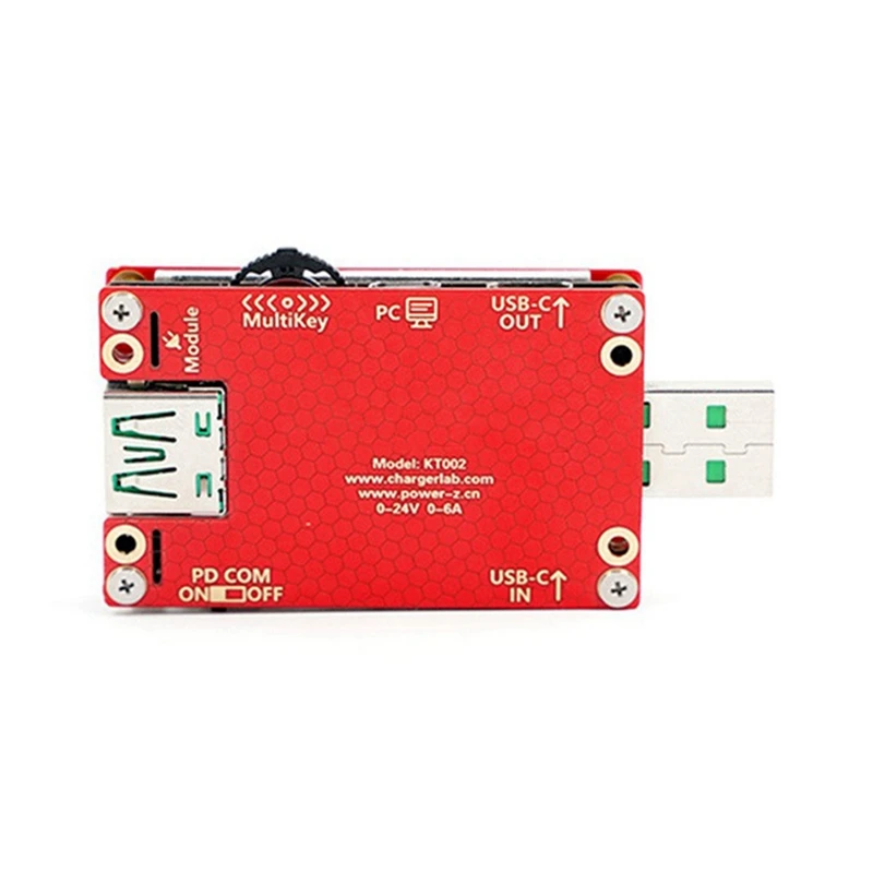 FULL-KT002 Портативный USB-тестер Цифровой PD-инструмент для определения напряжения Тестер быстрой зарядки Зарядная головка Сетевой тестер
