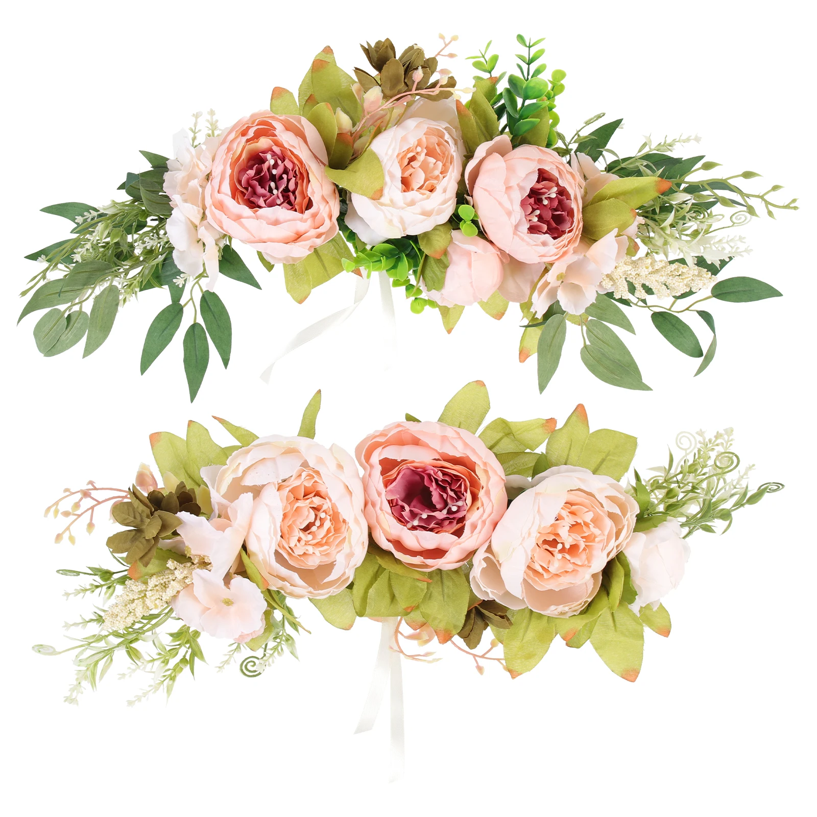 

2 Pcs Household Wall Rose for Wedding Arch Door Decor Door Wreath For Lintel Christmas Household Wreath Lintel