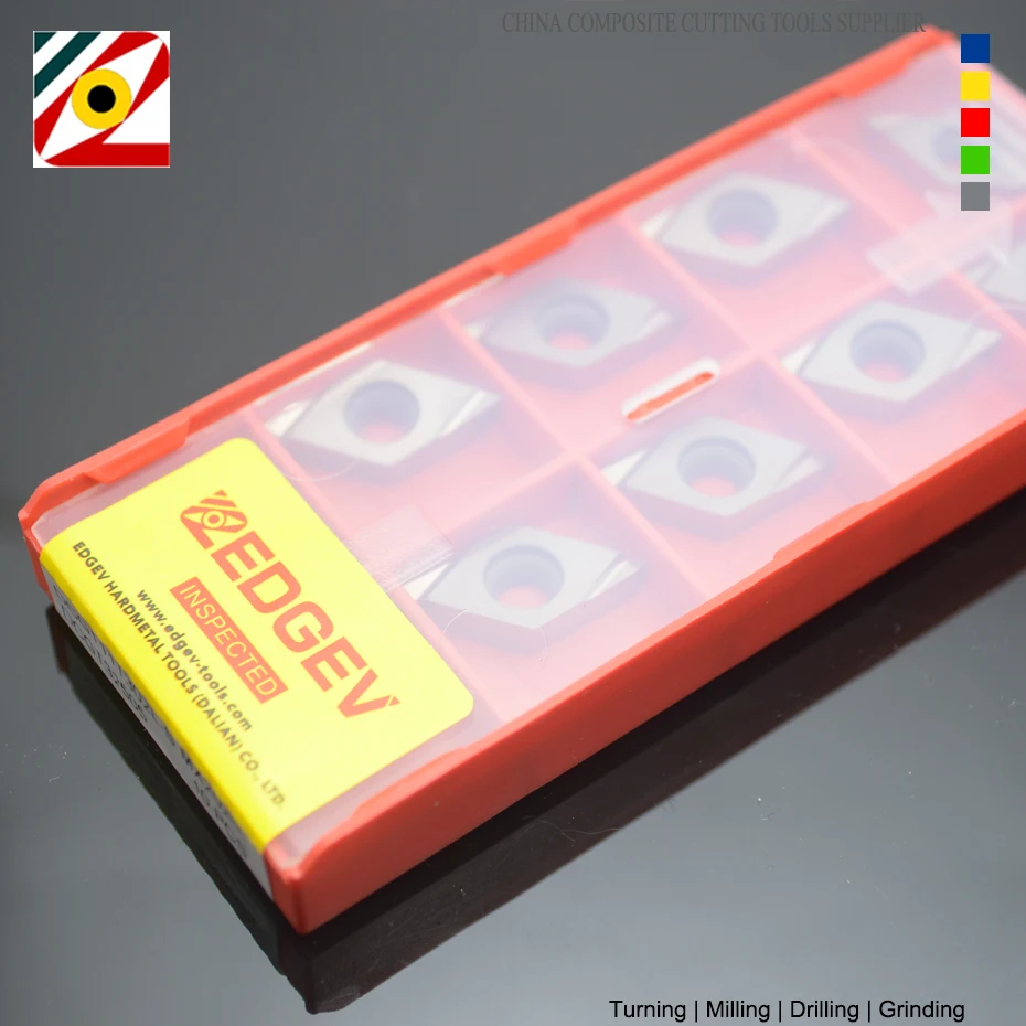 EDGEV-inserto de Cermet DCGT070202 DCGT070204 DCGT11T302 DCGT11T304 R L DCGT11T304R -S herramientas de torneado de corte de acero, TN60
