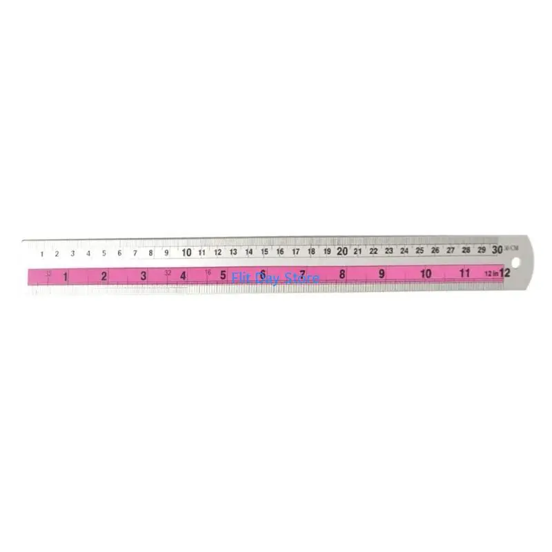 F92C Multoclospit Pront Readers Rule Ruler с краями безопасности, для точных потребностей измерения двойного измерения линейки