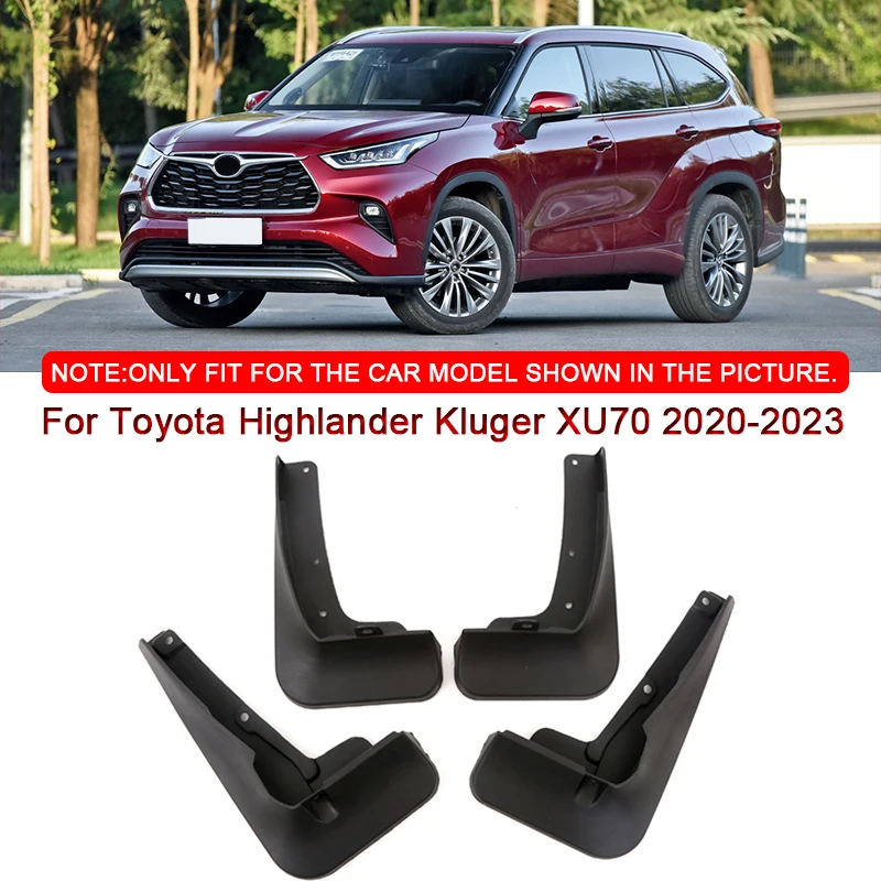 

For Toyota Highlander Kluger XU70 2020-2023 Car Mud Flaps Splash Guard Mudguards MudFlaps Front Rear Fender Auto Accessories