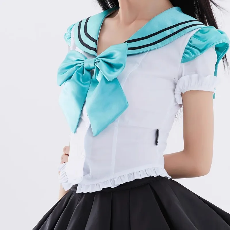 Lato 2024 New Preppy Style JK Japanese Rojita Sailor Suit Sweet Soft Girl Slim Fit Blouse Skirt Stroje damskie Krótkie spódnice