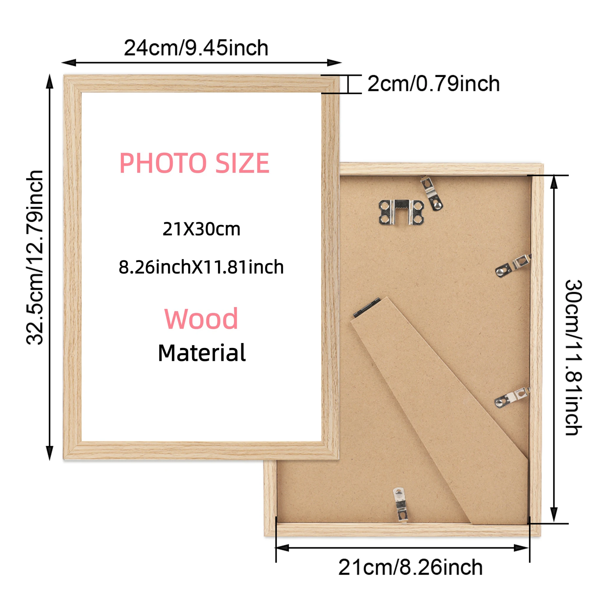 21x30 سنتيمتر أبيض وأسود الخشب الحبوب اللون إطار صور المشارك قماش الإطار الزخرفية يمكن تعليقها على قماش الحائط الزخرفية #1