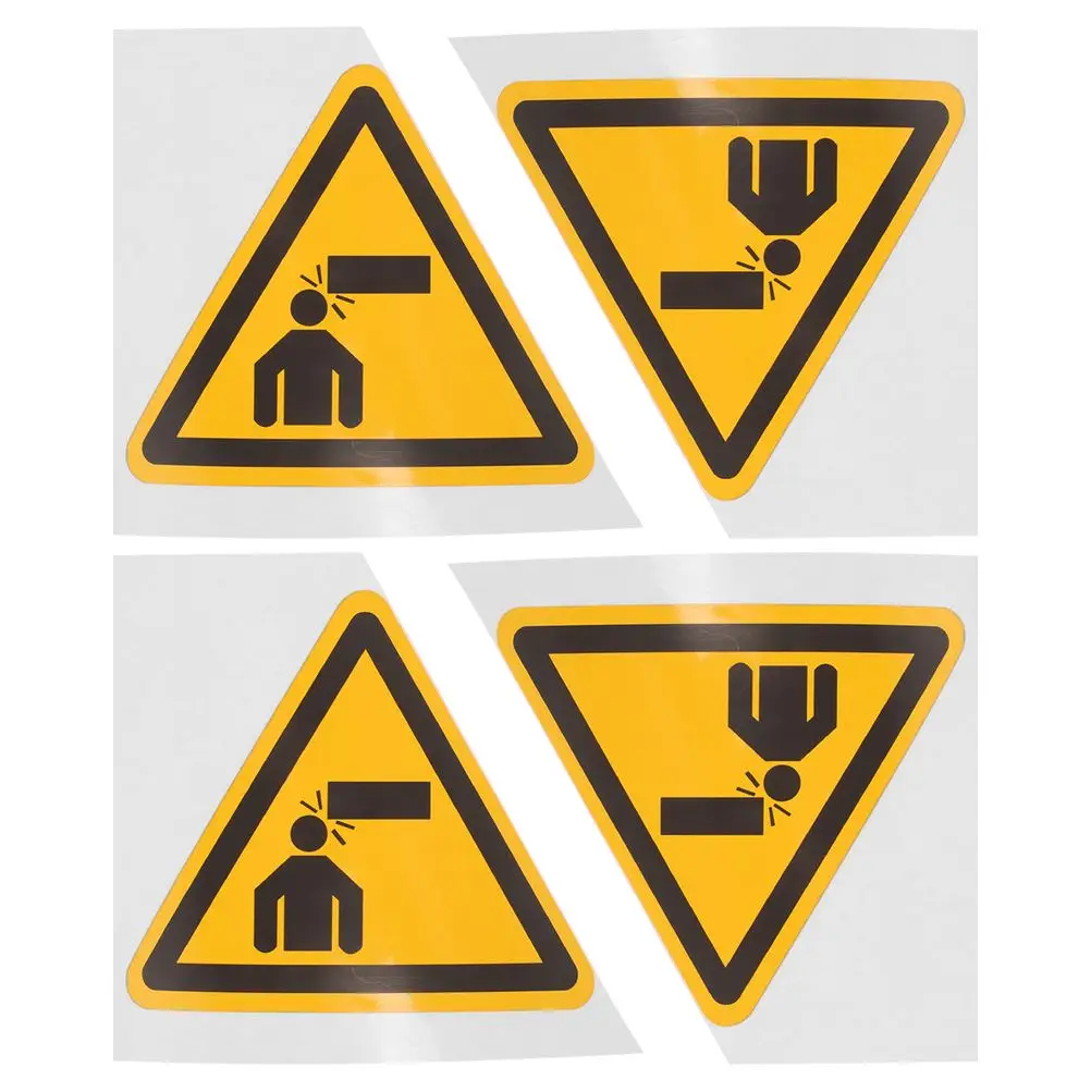 4pcs Watch Your Head Signs Caution Low Ceiling Signs Watch Your Head Signs Adhesive Caution Decals Warning Stickers For Factory