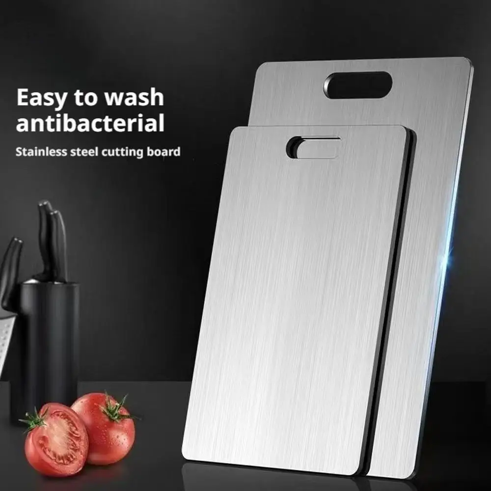 Thickened Stainless Steel Cutting Board Antibacterial Mildew-proof Kitchen Fruit vegetable Cutting Board Kneading Dough Board
