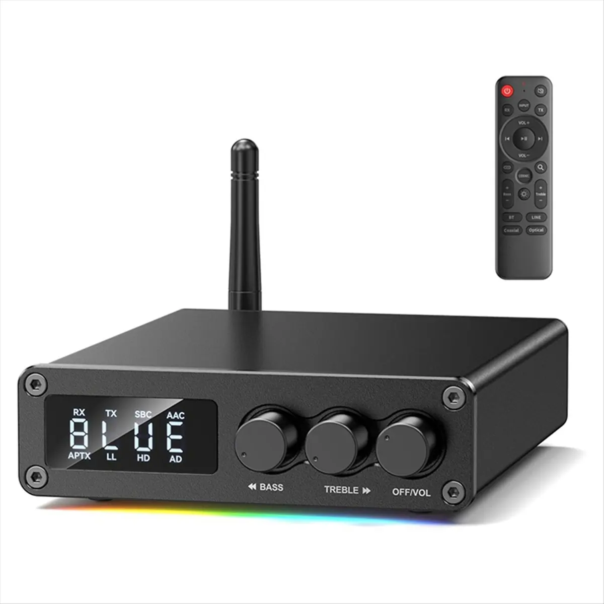 2025 New Bluetooth 5.2 Transmitter Receiver for TV, Home Stereo, BT Headset, Low Latency HD Bluetooth Audio Decoder Adapter A
