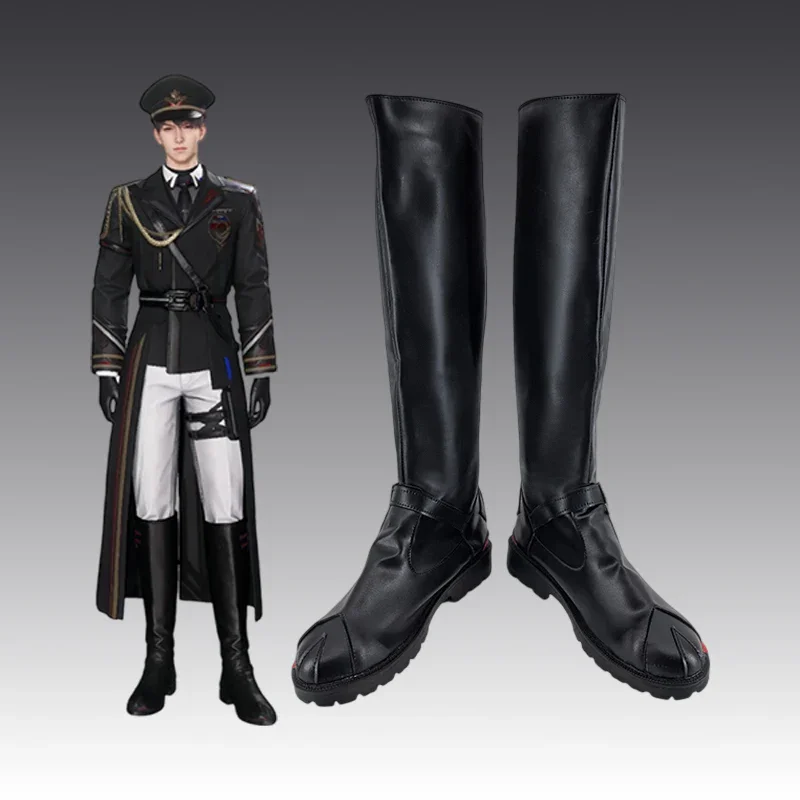 love-and-deepspace-xia-yizhou-caleb-farspace-colonel-cosplay-shoes-stivali-in-pelle-pu-halloween-cosplay-prop-scarpe-su-misura