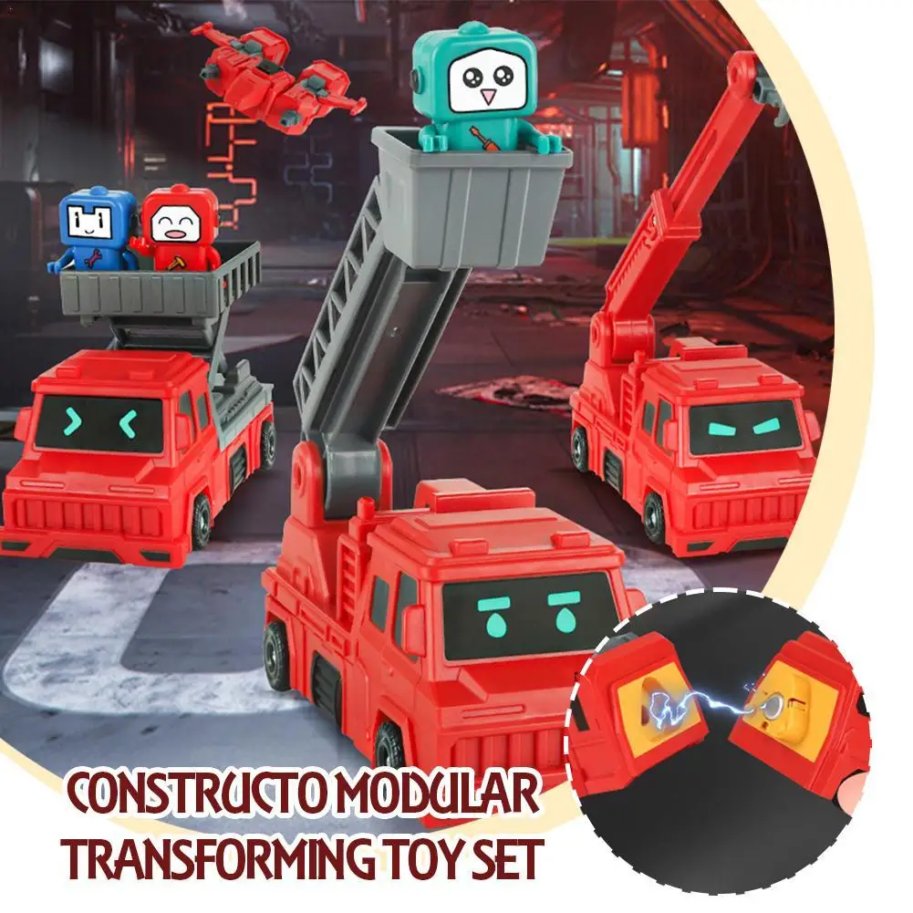 Transforming Toy Car Children Transformation Robot Kit Toys Models 2 In 1 One Step Model Deformed Car Toy for Boy Gift