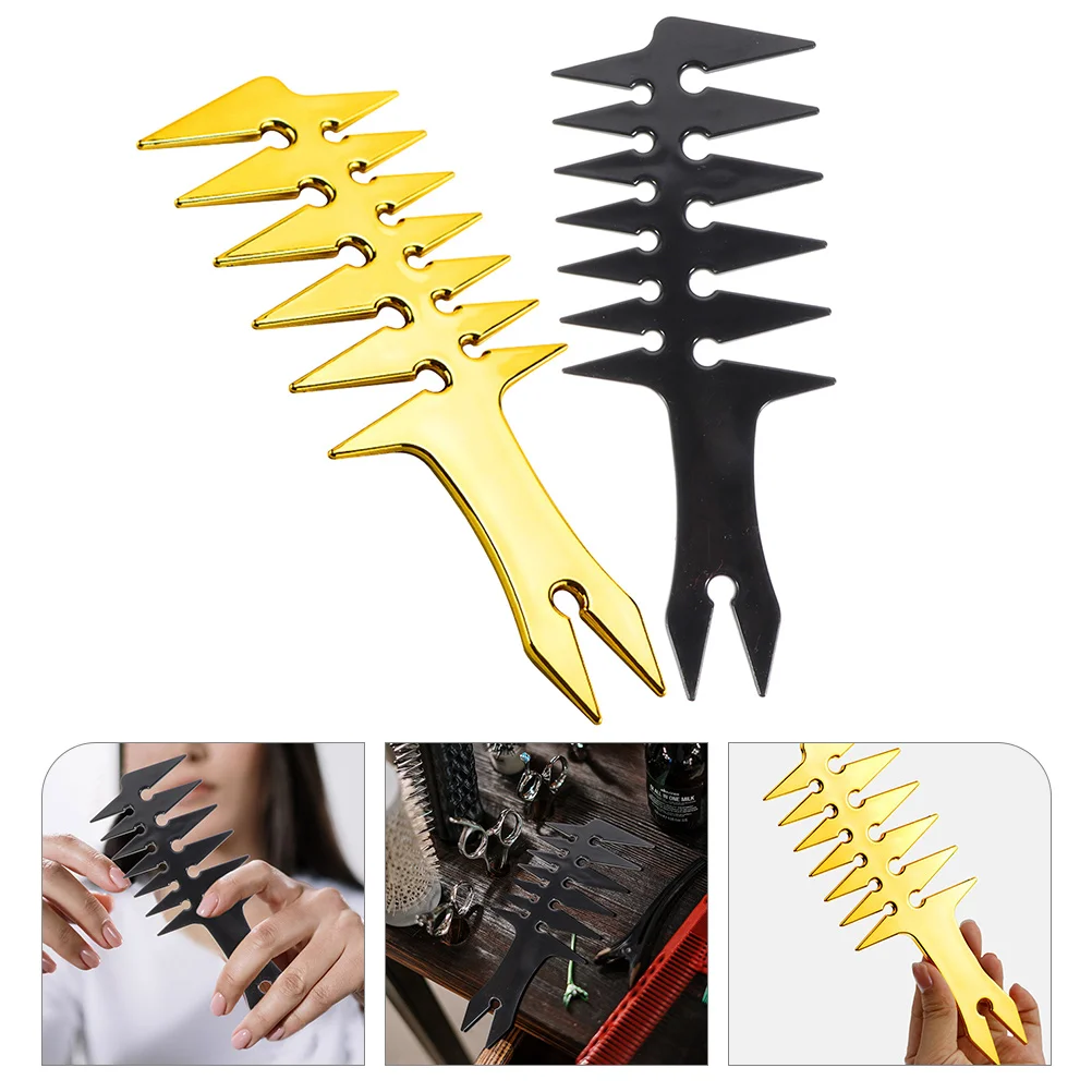 

2Pcs Retro Hairdressing Combs Wide Tooth Hair Styling Combs Durable Professional Salon Hairdressing Comb for Travel Home Use