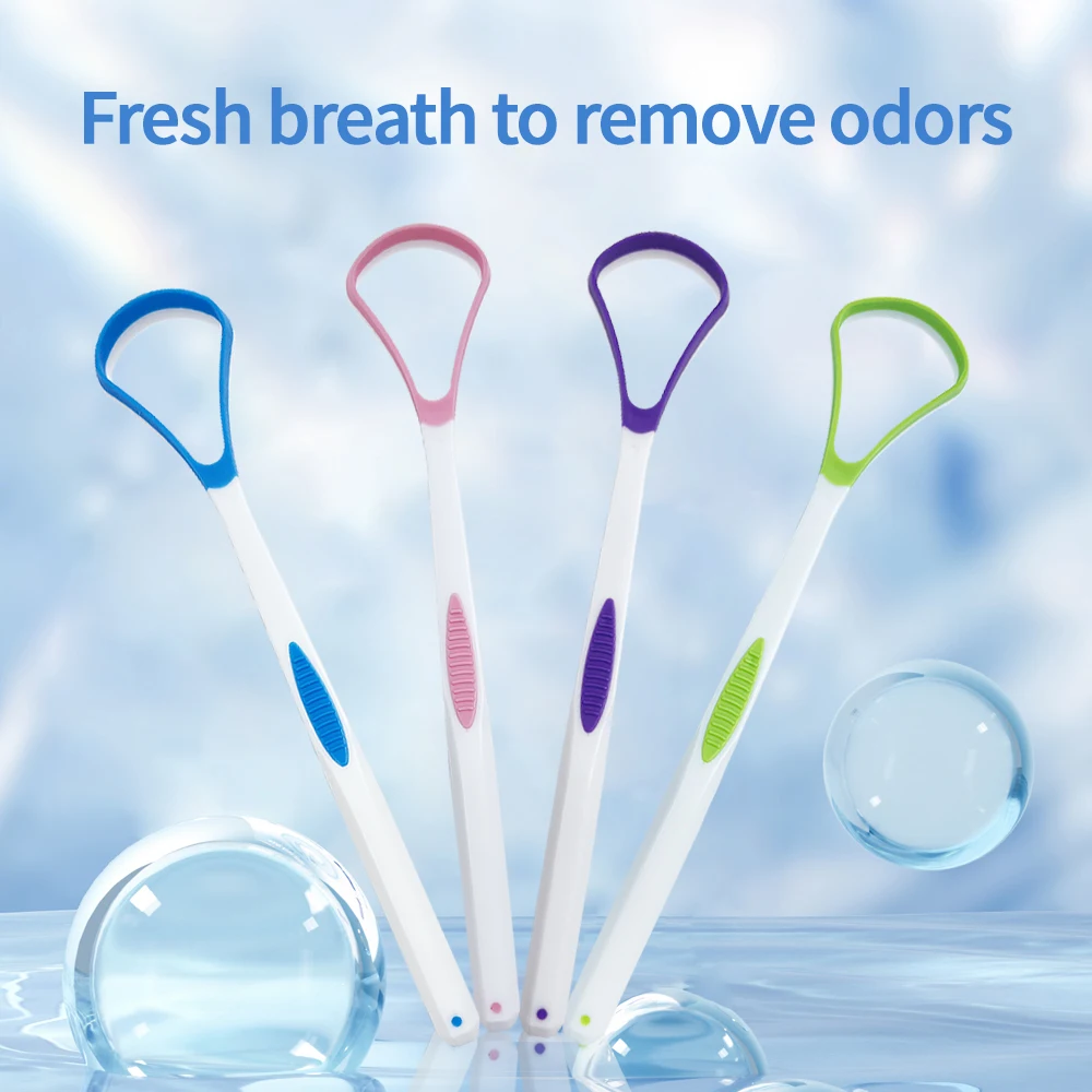 5pc Dental Silicone Tongue Brush Cleaner Reusable Tongue Scraper Brush For Adults Kids Oral Care Hygiene Mouth Fresh Breath Tool
