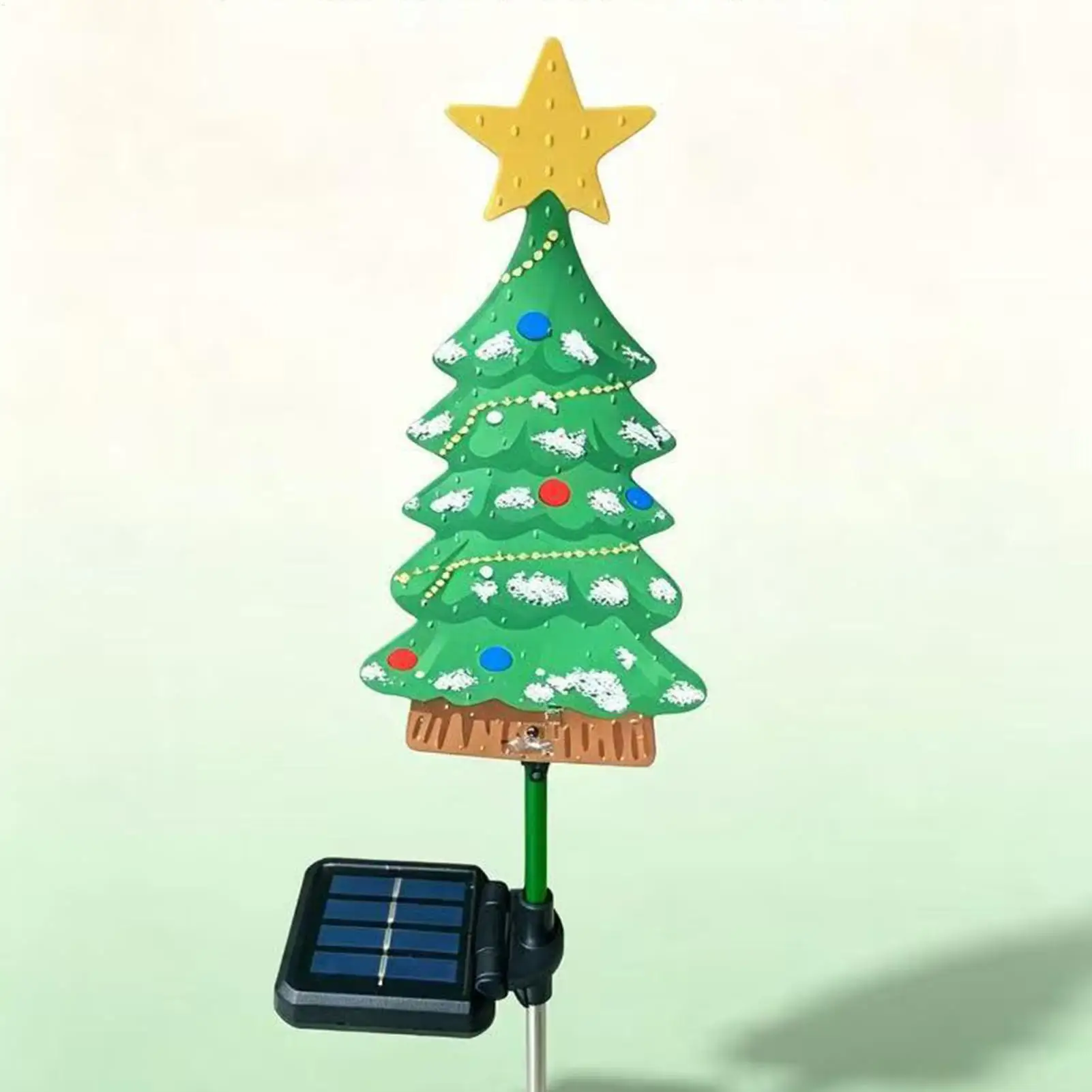 ソーラー式クリスマスツリー、太陽光発電、防水、ledライト付き、屋外用、クリスマス装飾、ホリデーシーズン、庭、芝生、玄関用。